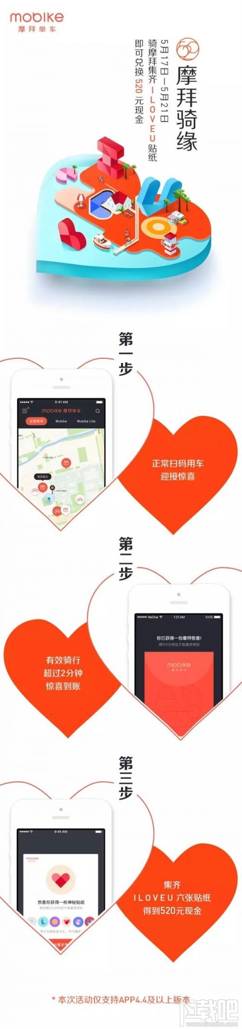 摩拜宝箱车每天可以领几张贴纸?