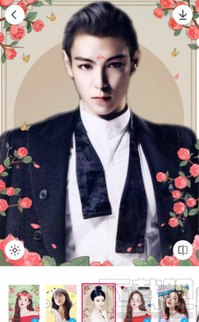 天天p图景甜同款大头贴怎么弄