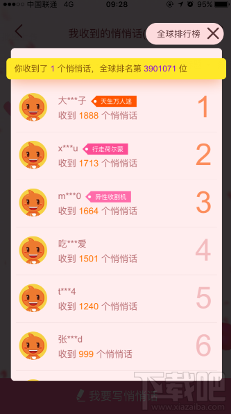 淘宝怎么看我收到的悄悄话？淘宝悄悄话全球排行榜在哪查看