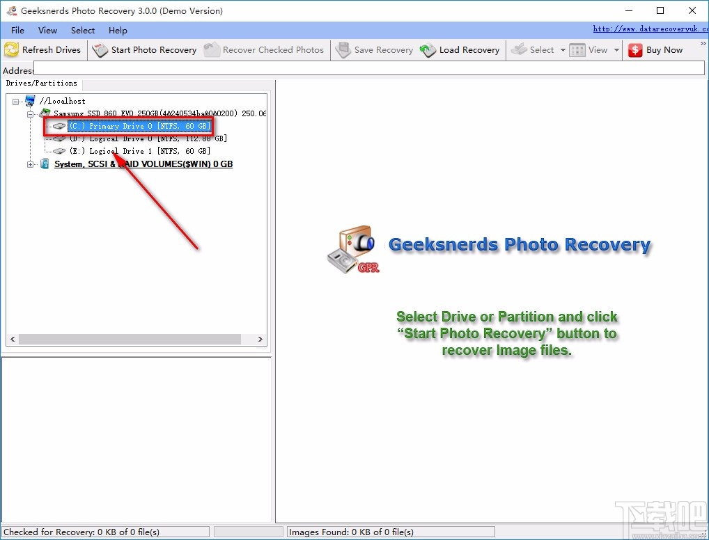 GeekSnerds Photo Recovery恢复图片的方法