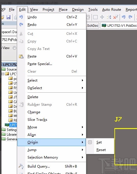 altium designer设置参考原点的方法