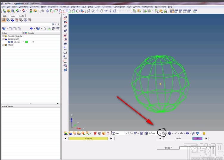 hypermesh旋转模型的方法步骤
