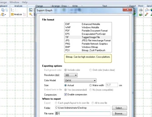 graphpad怎么导出图片