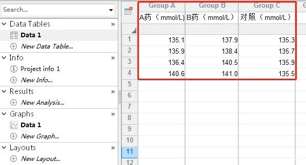 graphpad怎么做柱状图